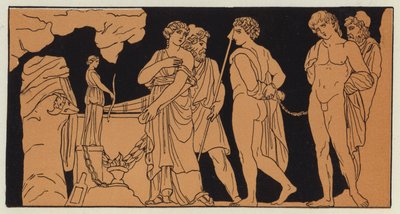 Orestes e Pylades trazidos para Ifigênia de English School